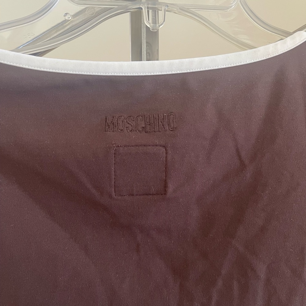 VINTAGE MOSCHINO BROWN TOP - Picture 4 of 10